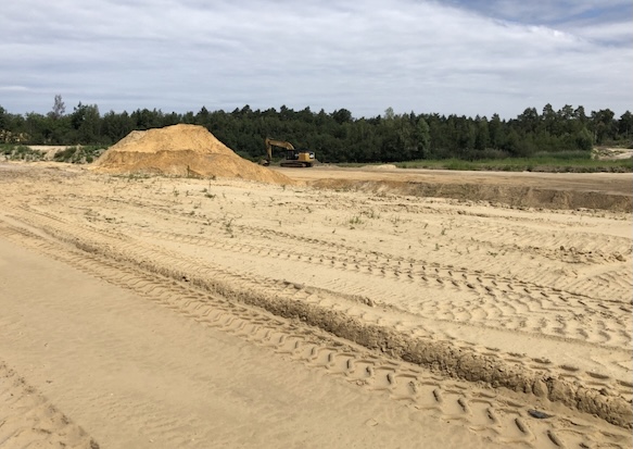zand en grind verwerkingsinstallatie