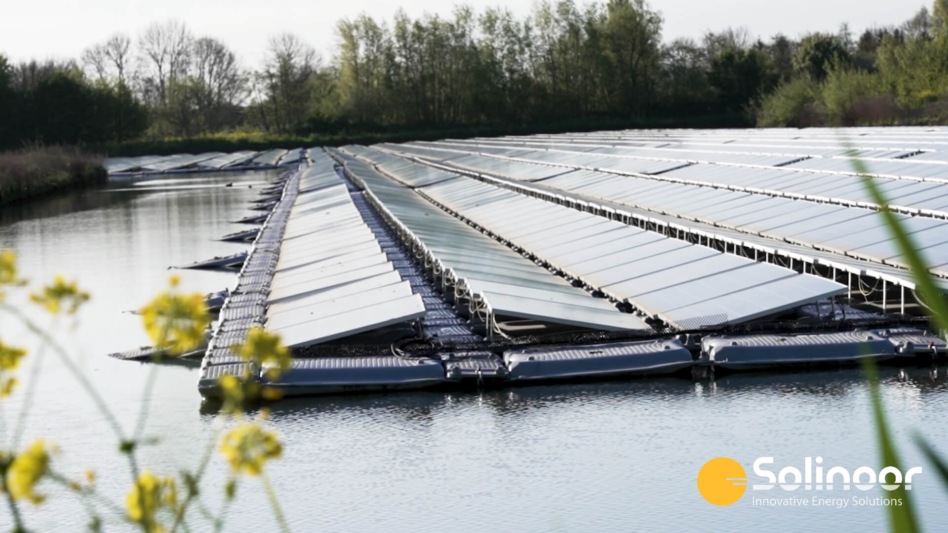 Solinoor natuur bij drijvend zonnepark